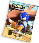Carbotex Pătură pentru copii Ježek Sonic și Tails, 130 x 170 cm