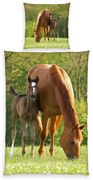 Lenjerie de pat din bumbac pentru copii Herding Horse, 135 x 200 cm, 80 x 80 cm