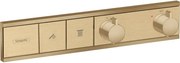 Baterie cada/dus cu termostat, Hansgrohe RainSelect, montaj incastrat, bronz periat, 15380140