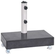 vidaXL Suport pentru umbrelă, negru, 45x25x8 cm, granit