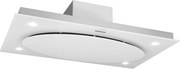 Klarstein secret service, hotă de tavan, hotă pentru aburi, 380 W, touch, sticlă, led, culoare albă