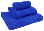 Set 3 prosoape de baie 70x130 cm, 50x90 cm, 30x50 cm, bumbac, bleumarin