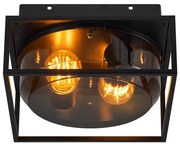 Plafoniera exterior IP44 design modern Griffin Smoked