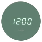 Karlsson 5981GR ceas LED de design cu alarmăverde, dia. 9 cm