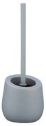 Perie cu suport din ceramică pentru toaletă Wenko Badi, gri