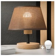 Lampă de masă Brilagi ANTHONY 1xE14/40W/230V stejar/maro