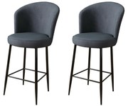 Set de scaune de bar Fora Anthracite, 2 buc., 2 buc.