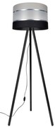 Lampadar CORAL 1xE27/60W/230V wenge/negru/gri/crom