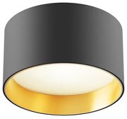 Spot LED aplicat design tehnic Vega D-12cm negru/auriu