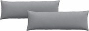 vidaXL Perne pentru canapea 2 pcs Gri deschis 120 x 40 cm țesătură
