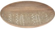 Tavă decorativă de servire lemn de mango Tamala, 30 x 2 cm