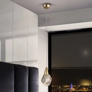 Lustra / Pendul LED design modern decorativ Aquaria auriu
