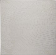 vidaXL Covoare de zonă Pătrat PALMERAS Crem 120 x 120 cm Poliester