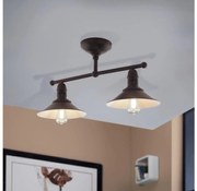 Eglo 49824 - Lustră pe tijă STOCKBURY 2xE27/60W
