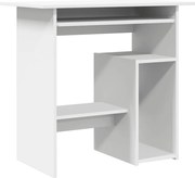 vidaXL Birou, alb, 80 x 45 x 74 cm, lemn prelucrat