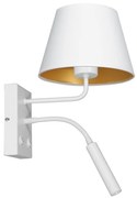 Lampă de perete ARDEN 1xE27/60W+1xG9/8W/230V albă/aurie