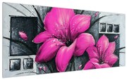 Tablou cu flori (120x50 cm), în 40 de alte dimensiuni noi