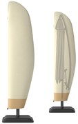 Outsunny Husă pentru Umbrelă de Grădină Impermeabilă cu Fermoar si Șnur din Țesătură, 220x56x56 cm, Bej și Cafeniu | Aosom Romania