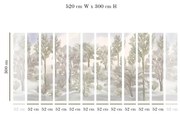 Tapet VLAdiLA Foggy forest 520 x 300 cm