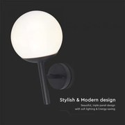 Lampă de perete de exterior 1xE27/60W/230V IP44 negru
