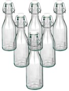 Sticlă cu închidere cu clips, 0,5 l, 6 buc.
