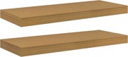 vidaXL Raft de perete 2 pcs Bej 60 x 23,5 x 4 cm Lemn compozit