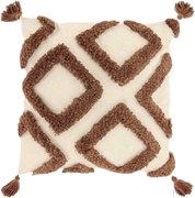 Perna decorativa CRUZ 45x45 cm, maro