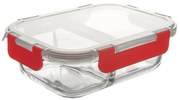 Tavă de copt divizată Orion cu capac din plastic,18 x 13,5 x 6 cm, 18 x 13,5 x 6 cm