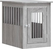 vidaXL Ladă pentru câini, gri sonoma, 45x62x59 cm, lemn prelucrat