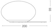 Lampă LED de masă Ideal Lux NINFEA 1xGX53/9W/230V auriu