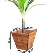 Suport ghiveci din lemn Homs 48 x 45 x 38 cm, maro