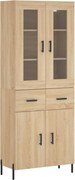 vidaXL Dulap înalt, stejar sonoma, 69,5x34x180 cm, lemn compozit