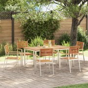 vidaXL Set de masă pentru grădină 7 pcs