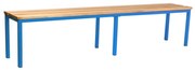 Bancă pentru dressing 200 x 35 x 45 cm, albastru - RAL 5012
