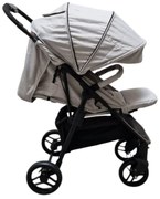 Carucior nou nascuti 2 in 1 BABY CARE™ PRO YK78, Pozitie somn, Spatar reglabil in 7 trepte, Frana picior, Pliabil, Gri