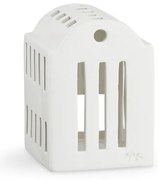 Sfeșnic din ceramică Kähler Design Urbania Lighthouse Smithy, alb