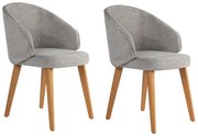 Set de scaune de sufragerie Bentley Grey and DarkOak, 2 buc.