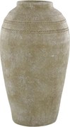 Vas decorativ din teracotă, H43 cm, aspect antichizat, Lourdes