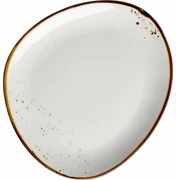Mäser Farfurie ovală Pintar White cu puncte maro26 x 23 cm, S