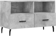 vidaXL Comodă TV, gri beton, 80x36x50 cm, lemn compozit