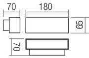 Redo 90096 - Aplica de exterior PLANIT LED/10W/230V 3000K IP54 antracit
