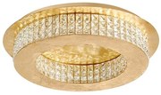 Plafoniera, Lustra LED aplicata design modern Zeffari, auriu