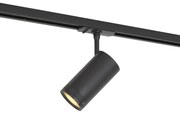 Spot modern negru pentru sistem de șină monofazat, cu LED, rotativ și înclinabil - Iconic Zoom