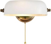 Brilagi - Aplica de perete BANK OFFICE 1xE27/60W/230V, alamă/albă