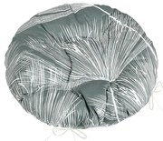 Bellatex Perna Adéla matlasată rotundă Puf gri, 40x 40 cm