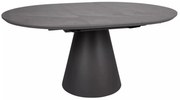 Masa Angel II marmura gri/negru L120-160xl120 cm