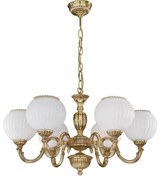 Candelabru din alama cu 6 brate design italian 9350