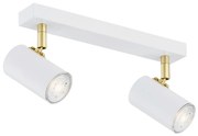 Plafoniera cu 2 spoturi design minimalist LAGOS alba