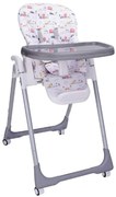 Scaun de masa pentru copii si bebe NOVOKIDS™ Go baby reglabil in 6 trepte de inaltime , Pliabil , Centura de siguranta, Sezut comfortabil, Masuta