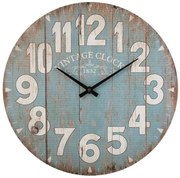 Ceas de perete din lemn, ceas de perete cu numere lizibile, Ø 38 cm